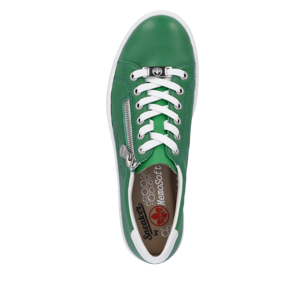 Rieker Women's Style L59L1 Athletic Lace-Up With Zip - Green 0YMLpTdi