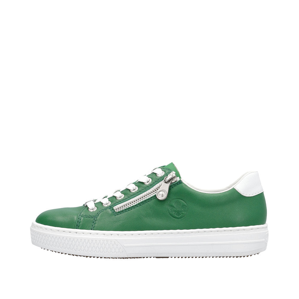 Rieker Women's Style L59L1 Athletic Lace-Up With Zip - Green 0YMLpTdi