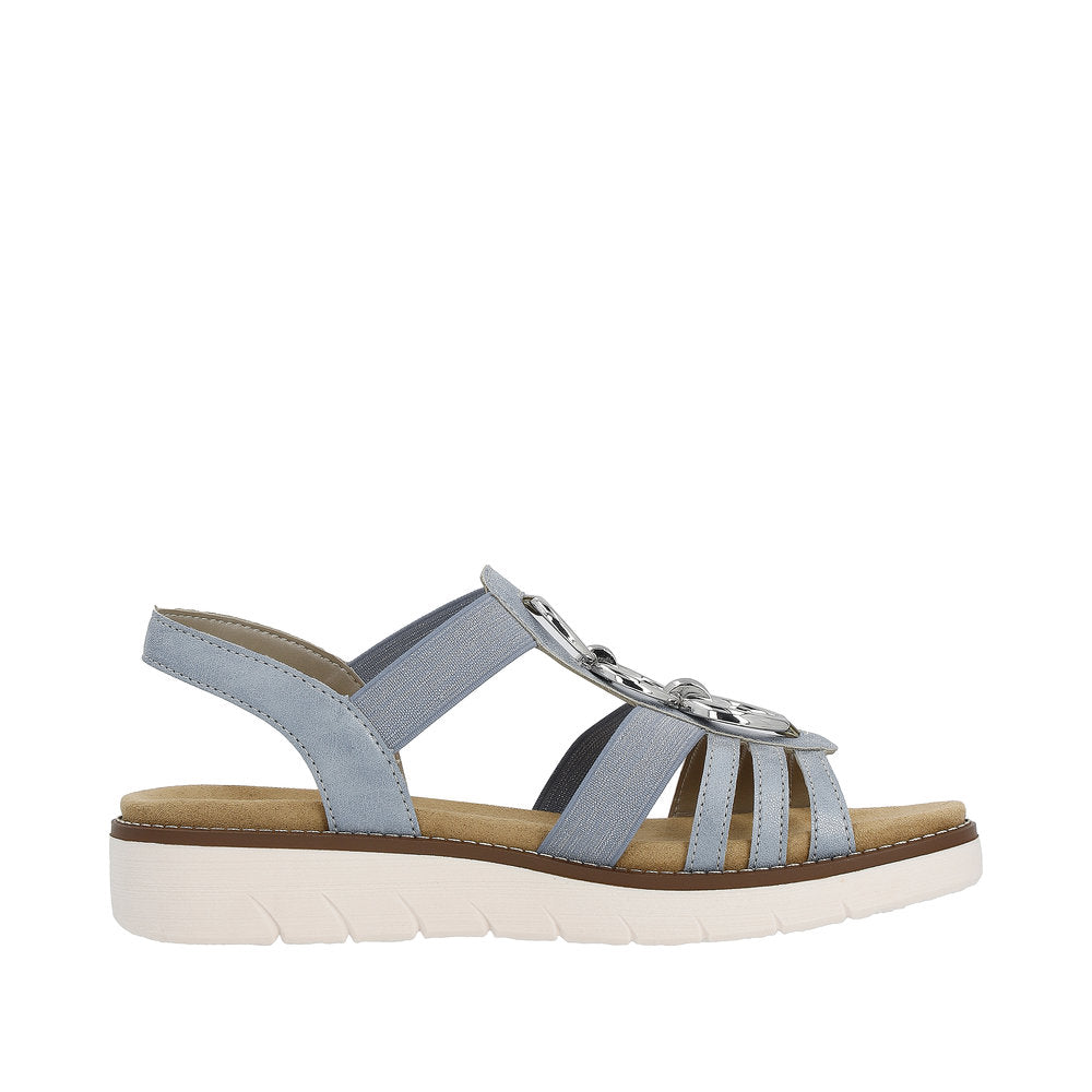 Remonte Women's Style D2073 Casual Sandal - Blue HfvGs3Fe