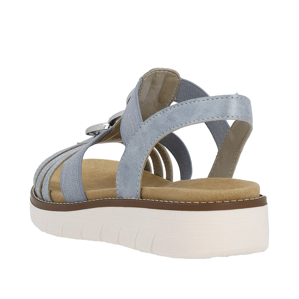 Remonte Women's Style D2073 Casual Sandal - Blue HfvGs3Fe