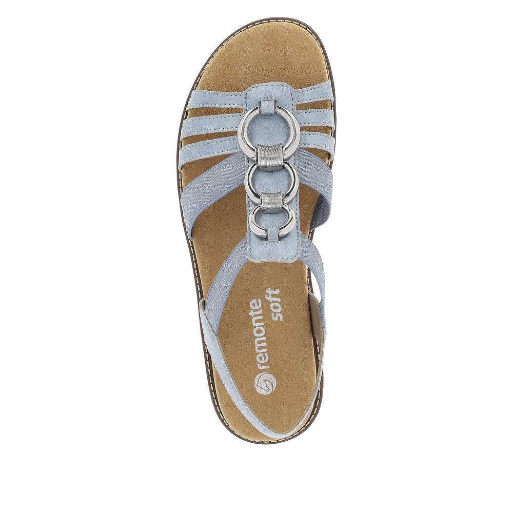 Remonte Women's Style D2073 Casual Sandal - Blue HfvGs3Fe