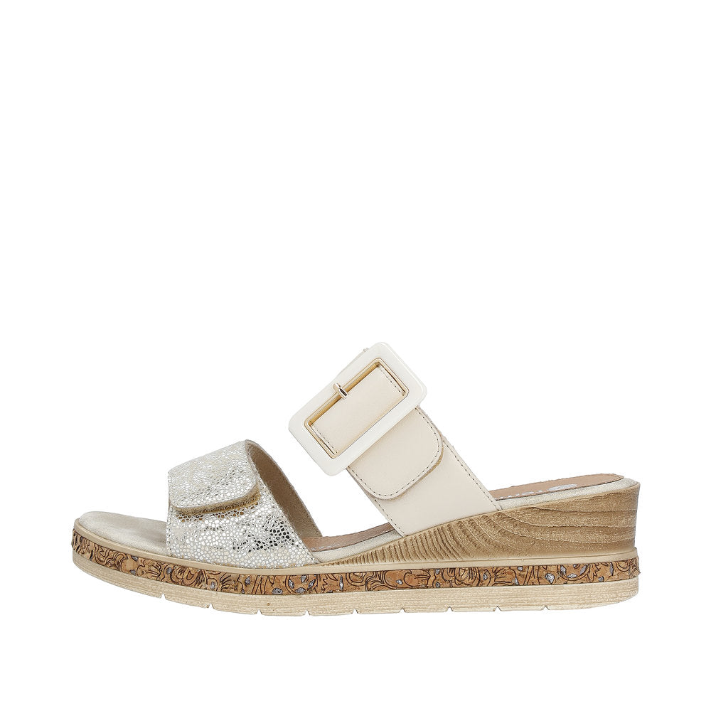 Remonte Women's Style D3068 Dress Mule - Beige Combination mOcghLks