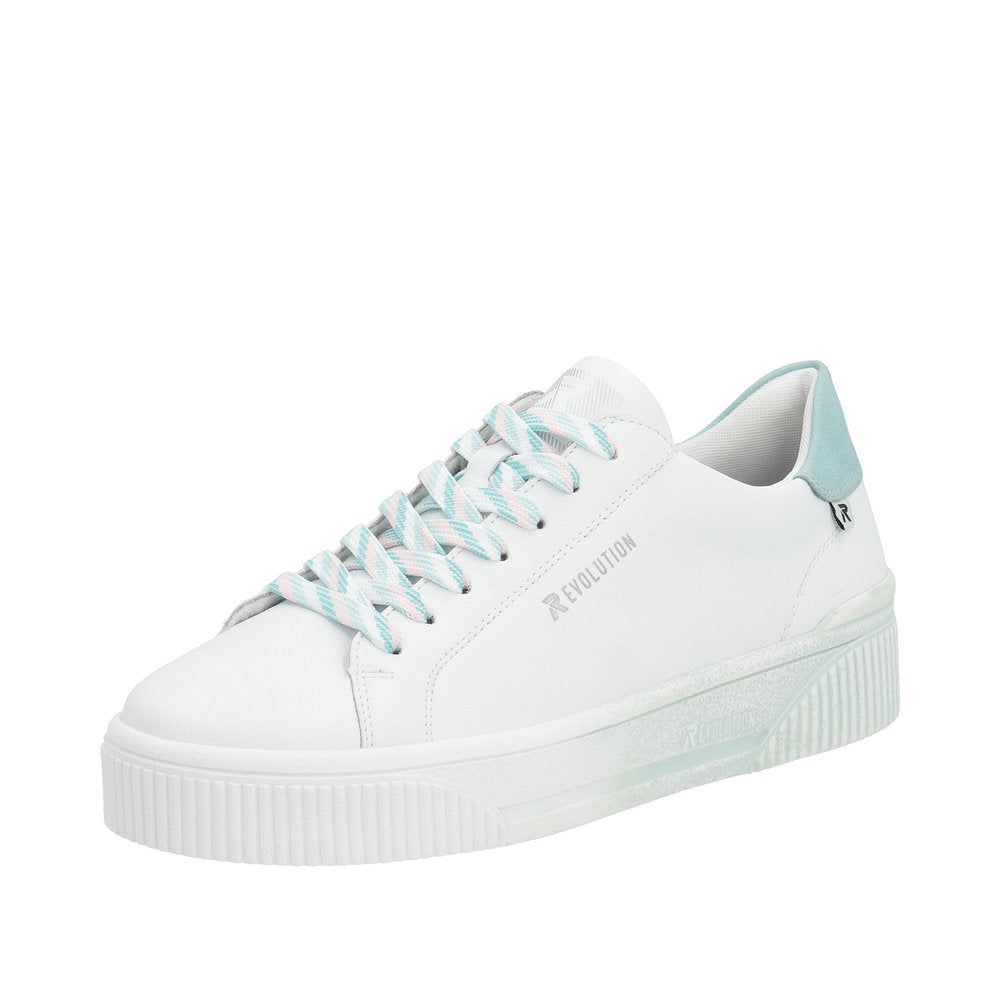 Rieker Evolution Women's Style W0704 Athletic Lace-Up - Blue