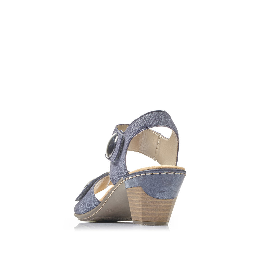 Rieker Women's Style 67369 Dress Sandal - Blue cRSSj1Uz