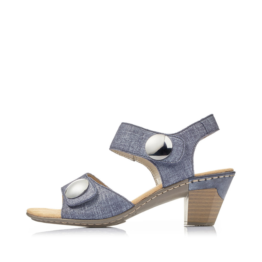 Rieker Women's Style 67369 Dress Sandal - Blue cRSSj1Uz