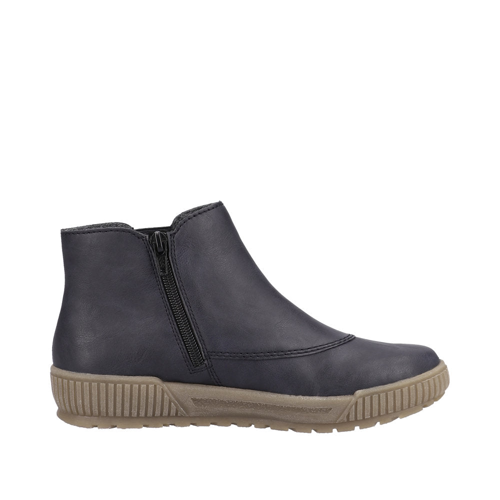 Rieker Synthetic Material Women's Short N0751 Ankle Boots - Blue fmIOouAp