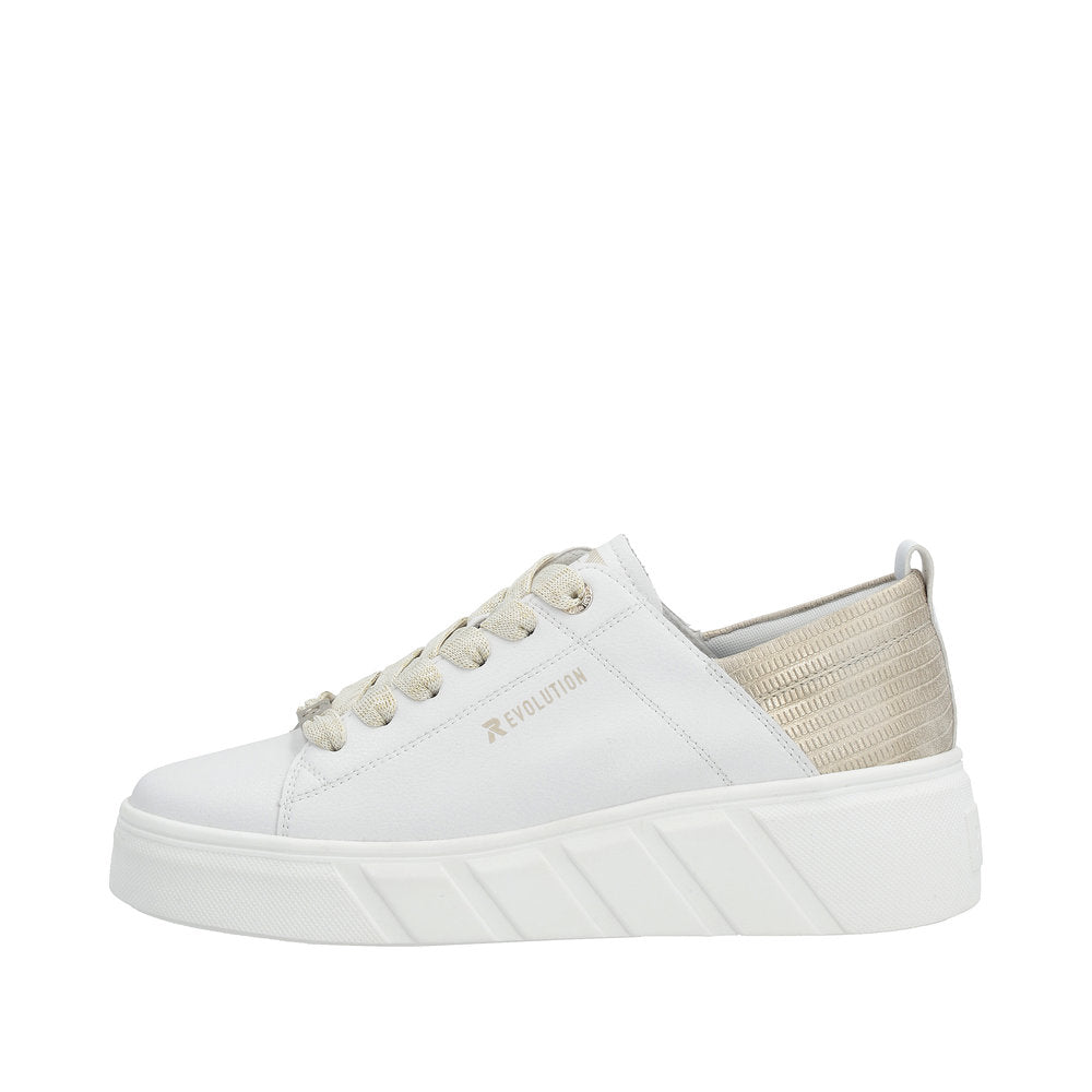 Rieker Evolution Women's Style W0502 Athletic Lace-Up - White lQFtHnkE