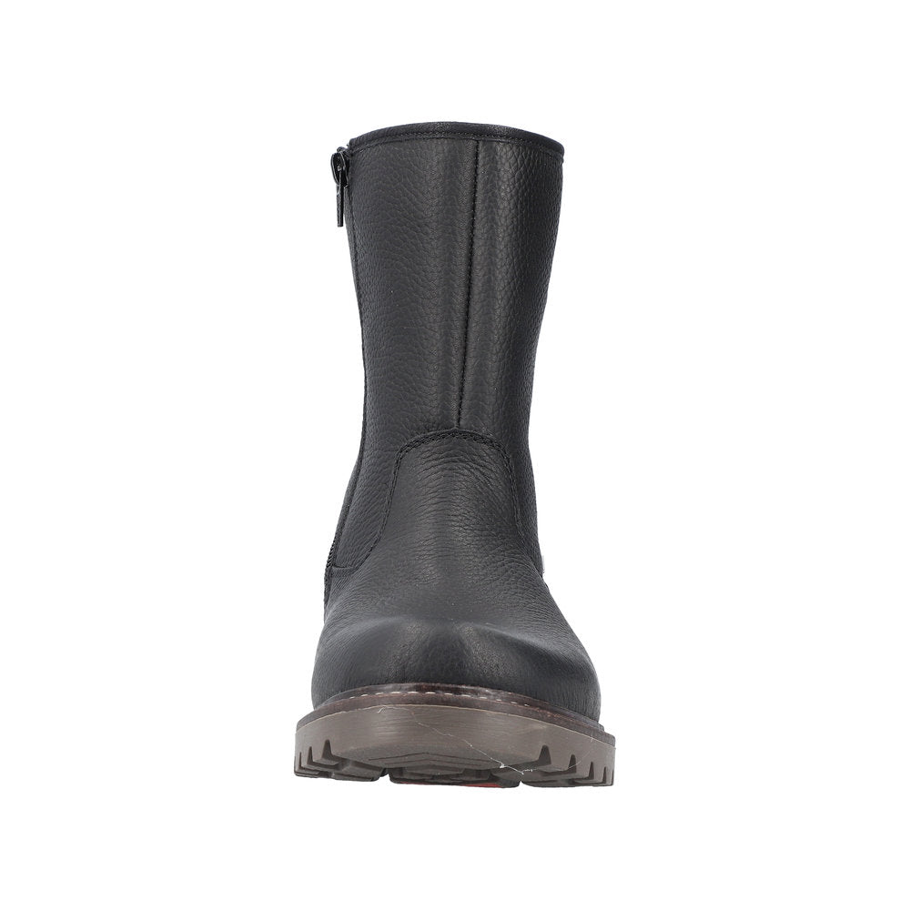 Rieker Leather Men's 39870-00 Ankle Boots Fiber Grip - Black 7QrwGsFz