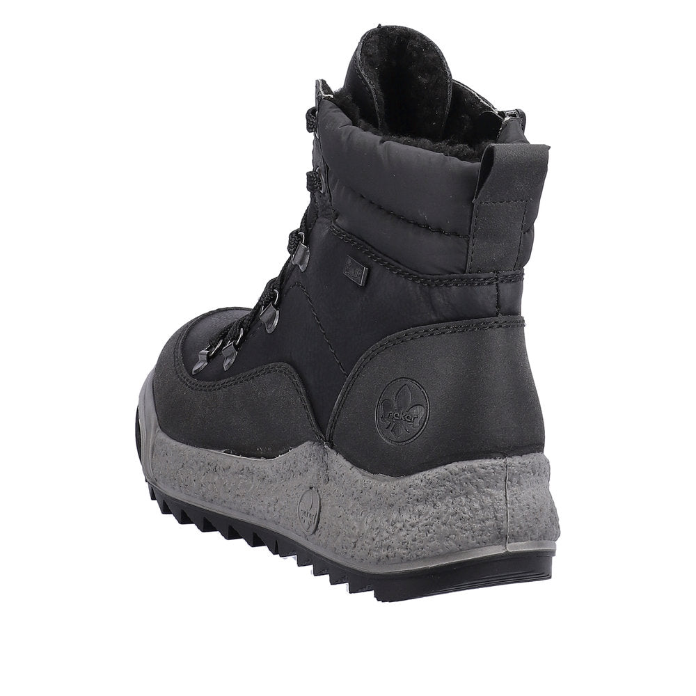 Rieker Synthetic Material Women's Short Y4712 Ankle Boots - Black 0FPaaBn3