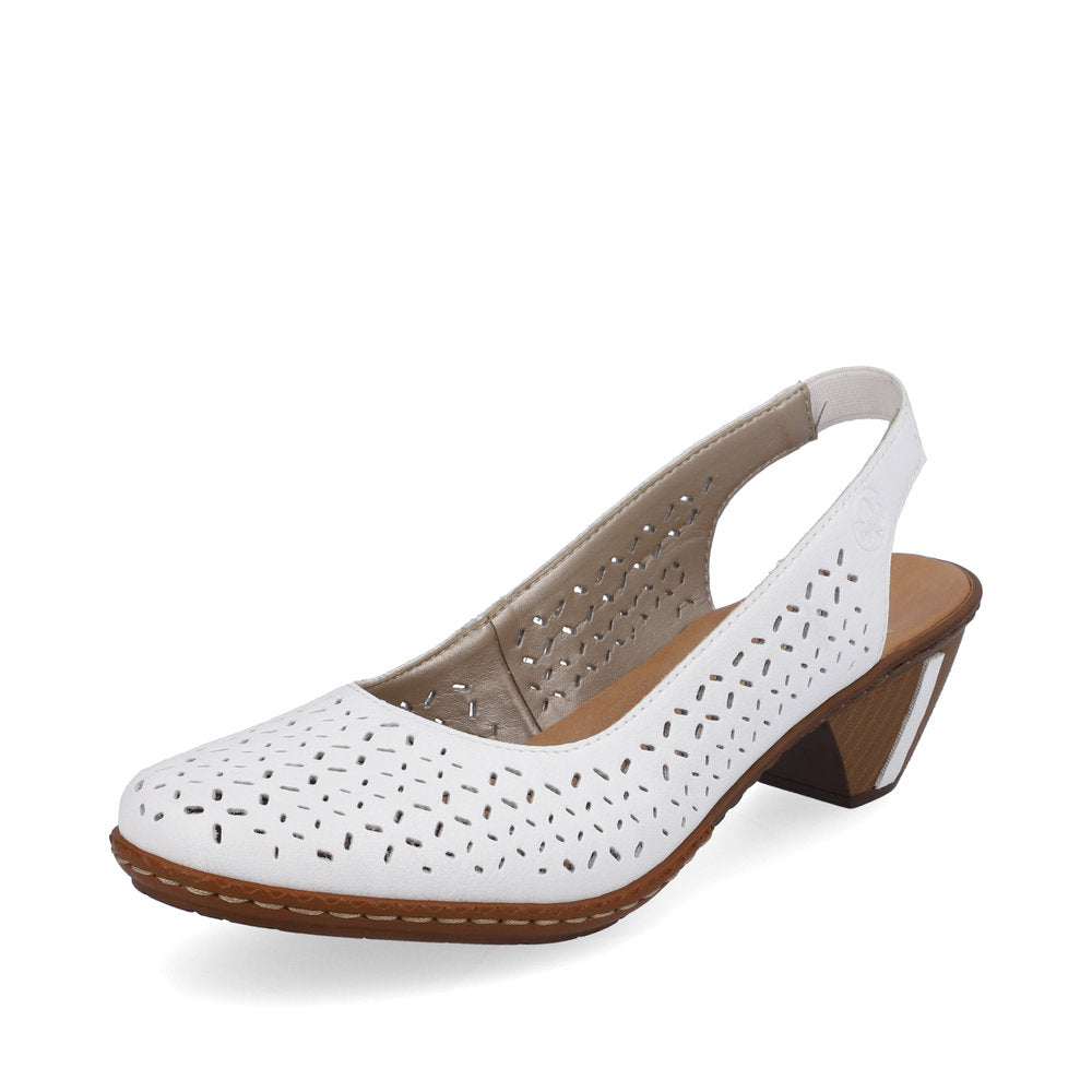 Rieker Women's Style 46752 Dress Sling-Back - White