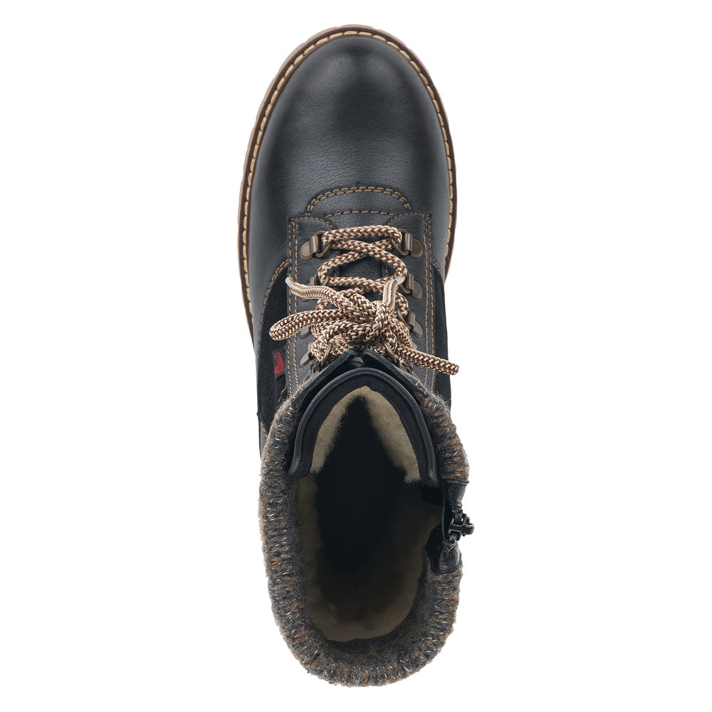 Remonte Suede Leather Women's' Tall D9375 Tall Boots Athleisure Boots - Black Combination YqRALEHz
