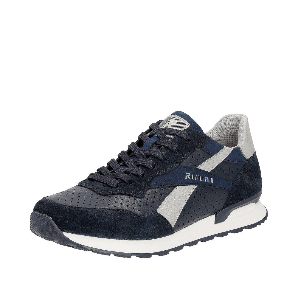 Rieker Evolution Men's Style U0302 Athletic Lace-Up - Blue