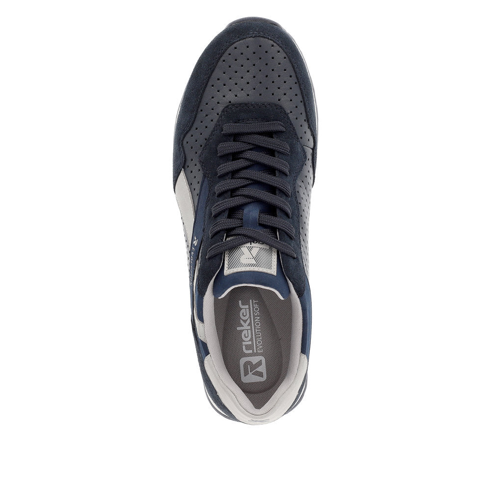 Rieker Evolution Men's Style U0302 Athletic Lace-Up - Blue iEgaenzf
