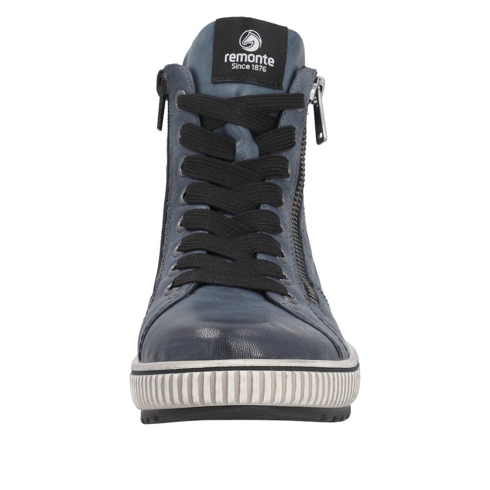 Remonte Synthetic Material Women's Mid Height D0772-14 Mid-Height Boots - Blue AuNdQdb9
