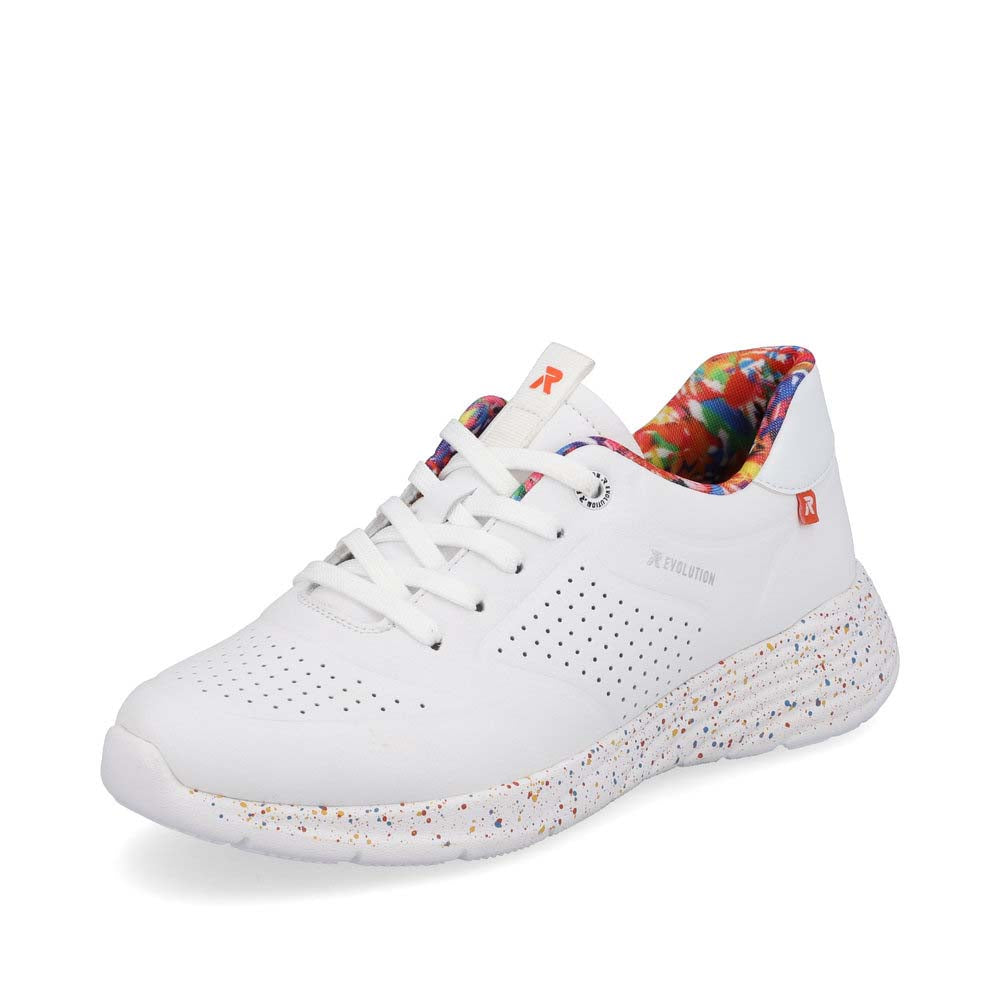 Rieker Evolution Women's Style W0402 Athletic Lace-Up - White