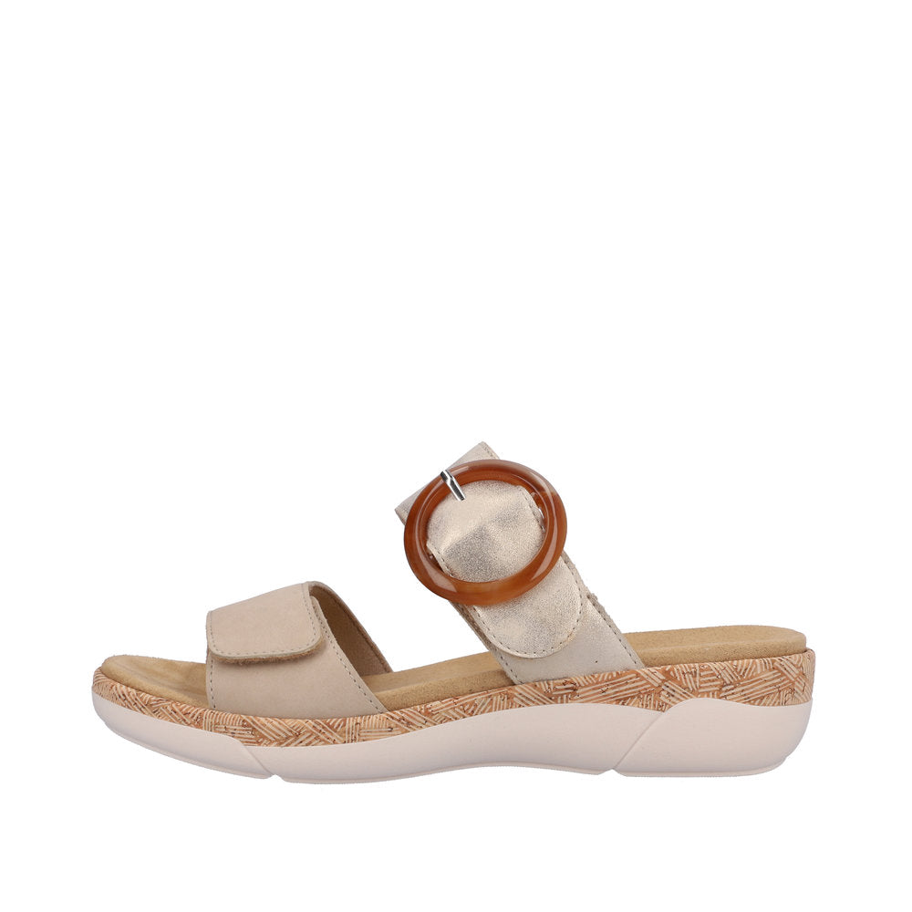 Remonte Women's Style R6858 Casual Mule - Beige Combination 93LKsF30