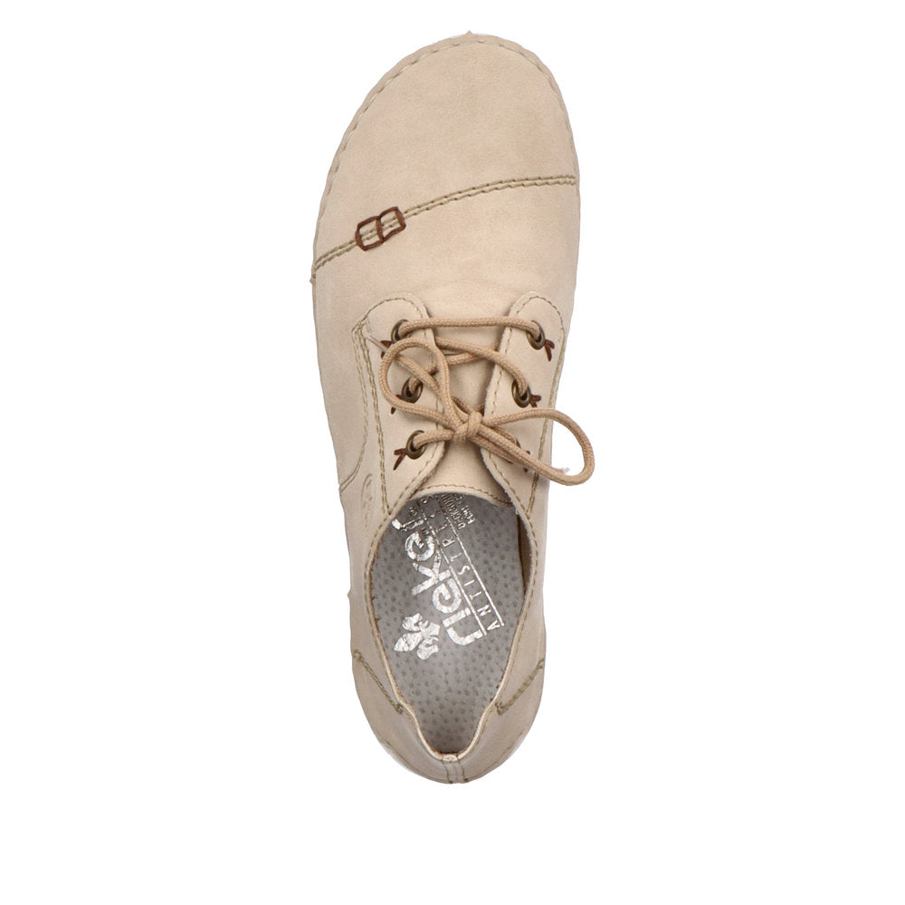 Rieker Women's Style 52520 Casual Lace-Up - Beige pKpnNImM
