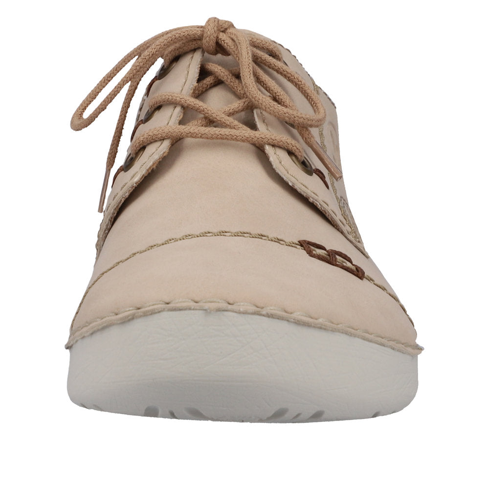 Rieker Women's Style 52520 Casual Lace-Up - Beige pKpnNImM