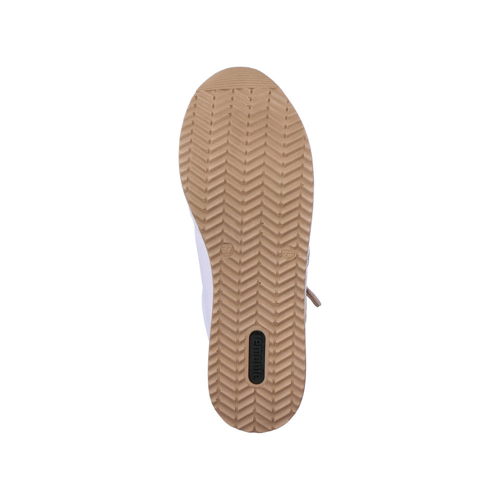 Remonte Women's Style D1318 Athletic Lace-Up With Zip - White Combination EfxMAFLu