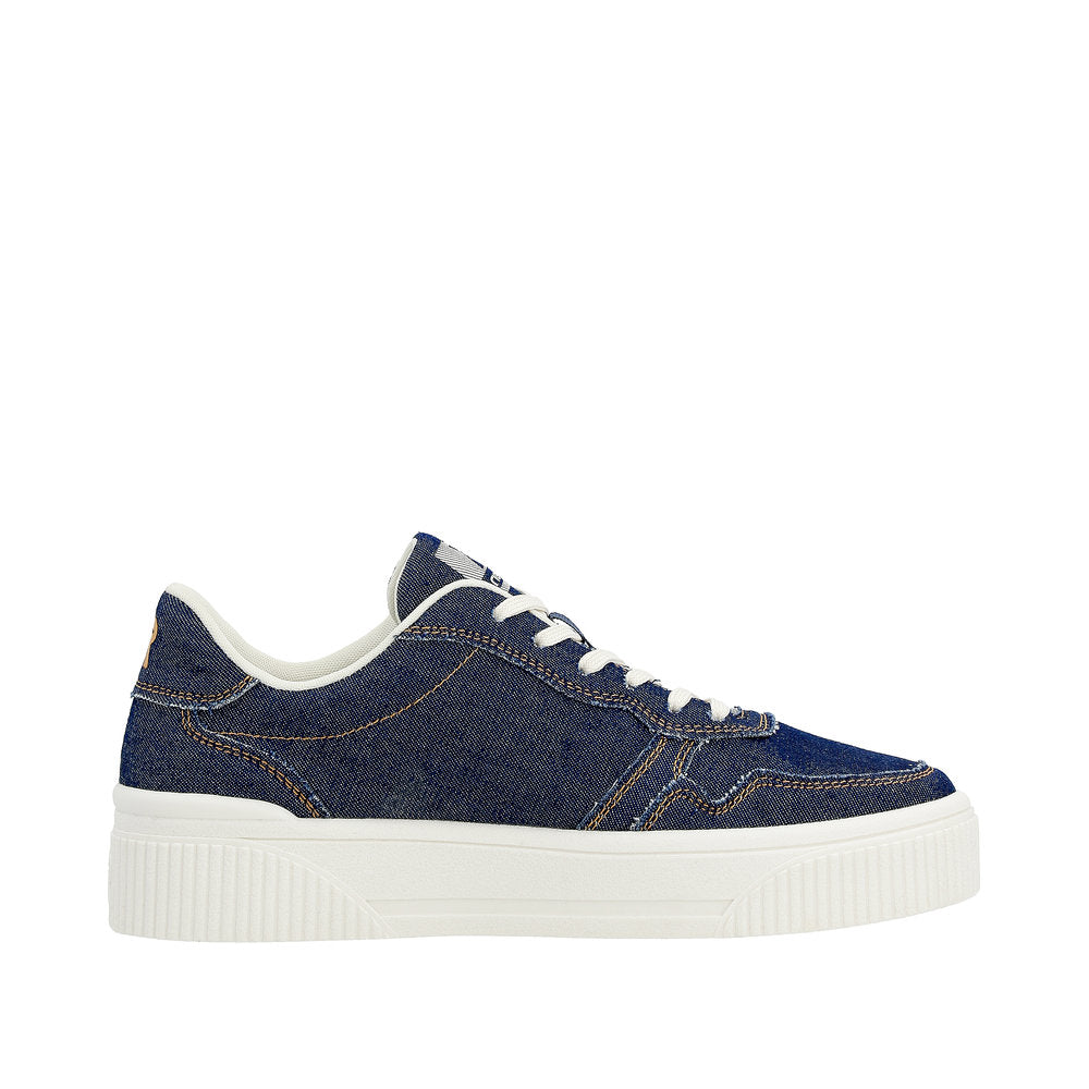 Rieker Evolution Women's Style W0706 Athletic Lace-Up - Blue eDCfdtSG
