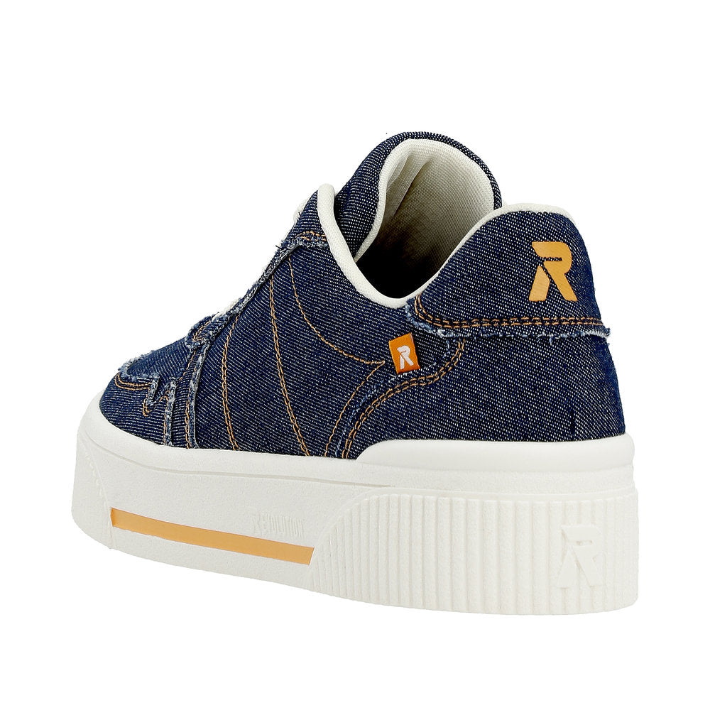 Rieker Evolution Women's Style W0706 Athletic Lace-Up - Blue eDCfdtSG