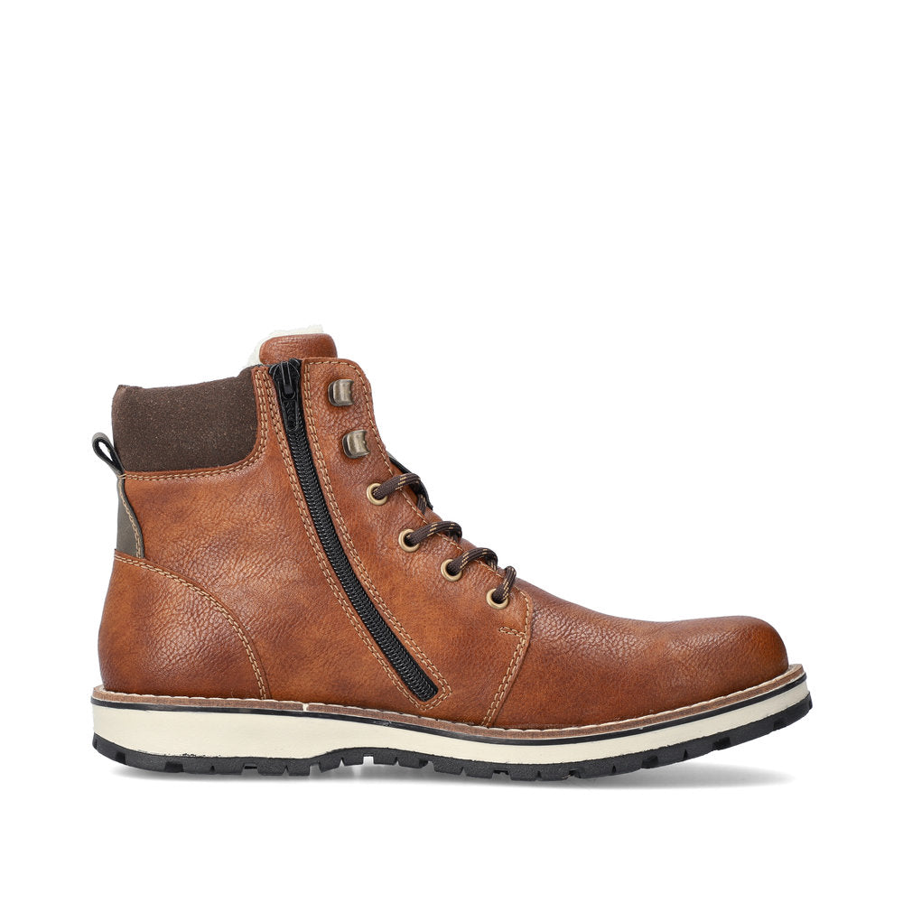 Rieker Synthetic Material Men's 38425-54 Ankle Boots - Brown knNRKSYE