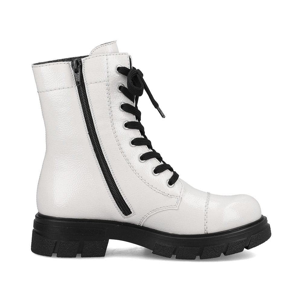 Rieker Synthetic Material Women's Short Z9122-00 Ankle Boots - White IukYlEqH