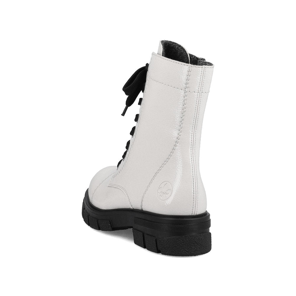 Rieker Synthetic Material Women's Short Z9122-00 Ankle Boots - White IukYlEqH