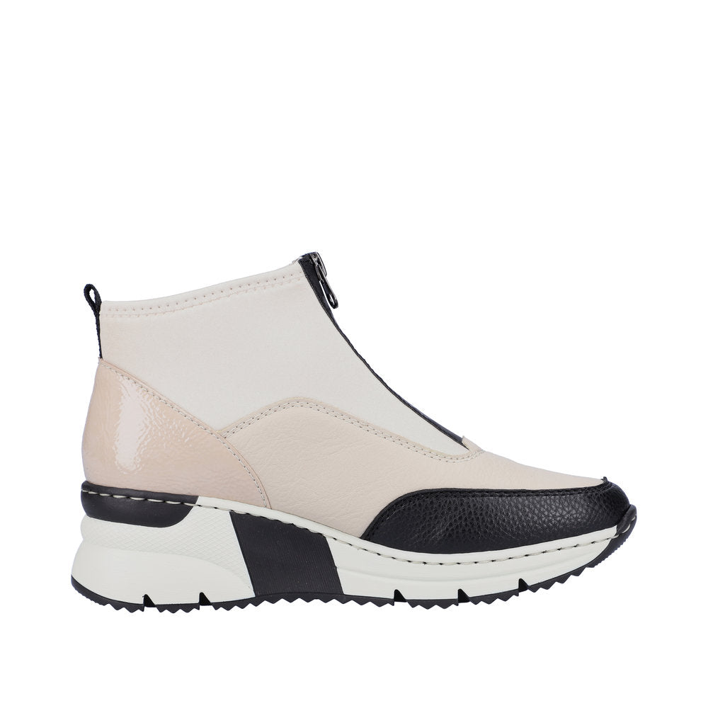 Rieker Synthetic Material Women's Short N6352 Ankle Boots - Yellow Combination per3g27l