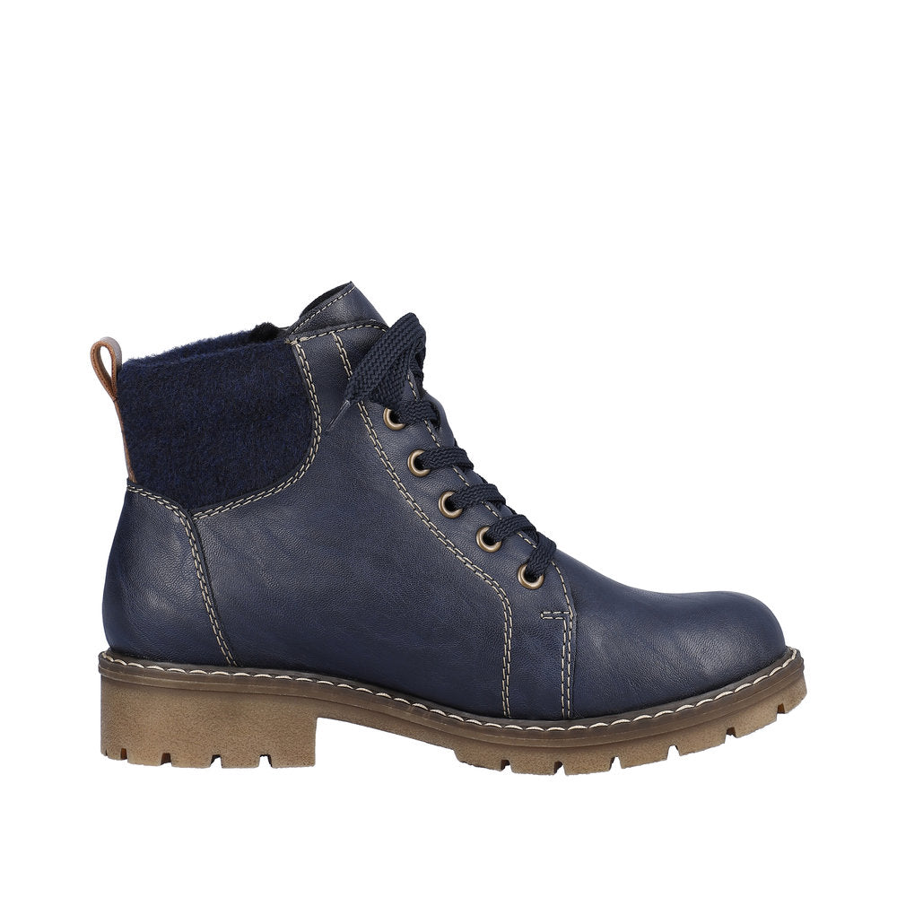Rieker Synthetic Material Women's Short Y9105 Ankle Boots - Blue m2dH9Dd1