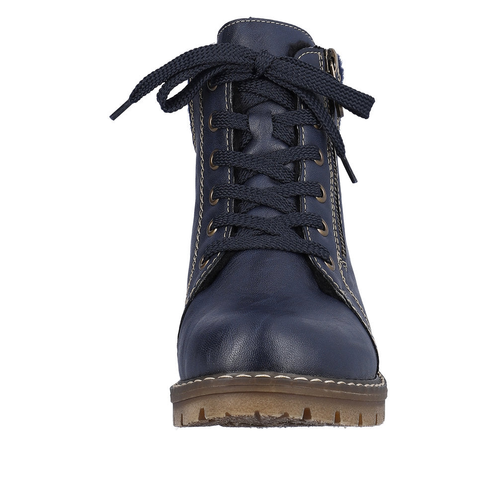 Rieker Synthetic Material Women's Short Y9105 Ankle Boots - Blue m2dH9Dd1