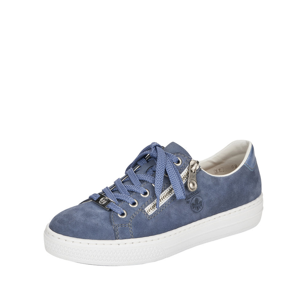 Rieker Women's Style L59L1 Athletic Lace-Up With Zip - Blue