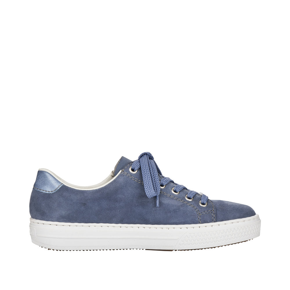 Rieker Women's Style L59L1 Athletic Lace-Up With Zip - Blue IAXvqat9