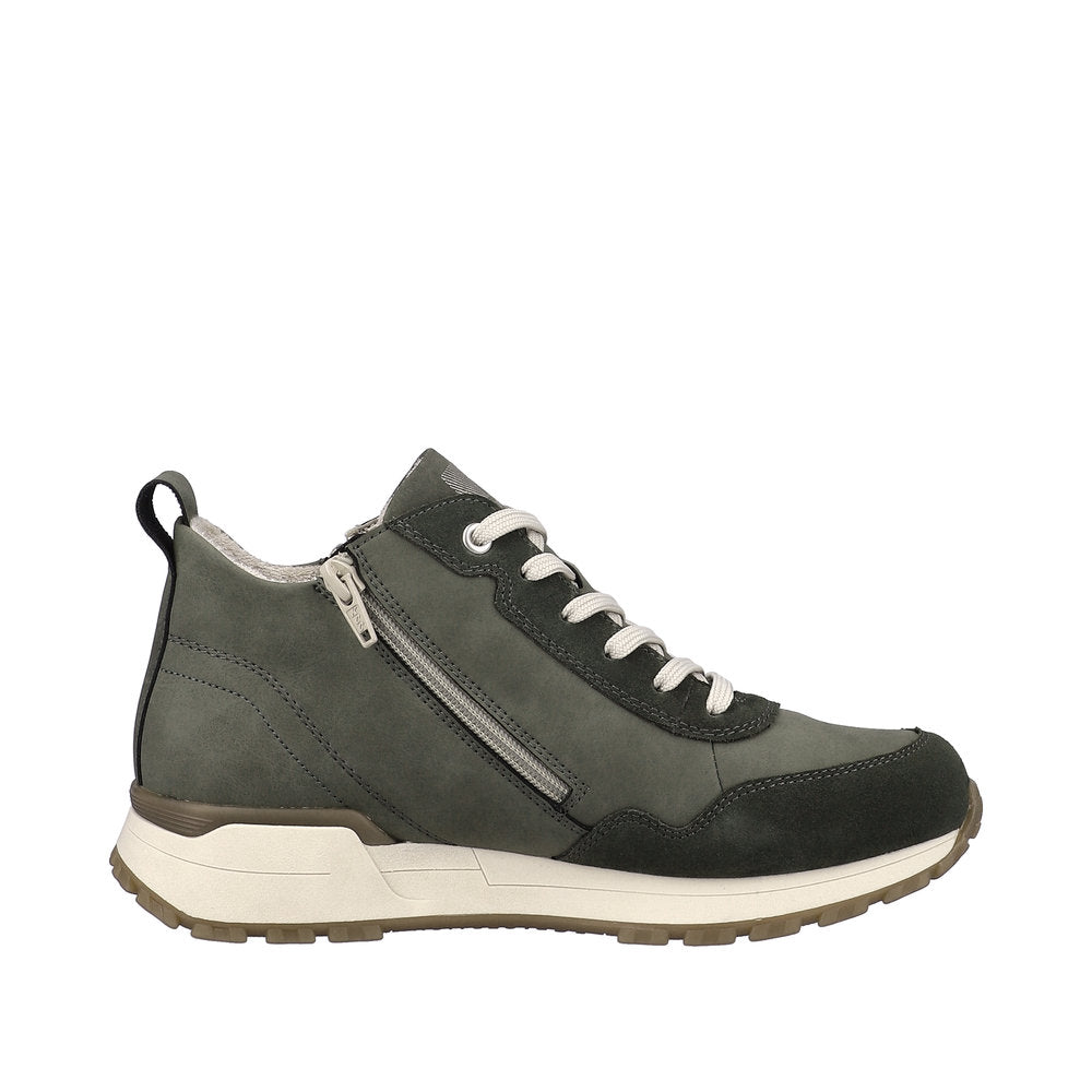 Rieker Evolution Suede Leather Women's Mid Height W0661 Mid-Height Boots - Green SGKvMwXq