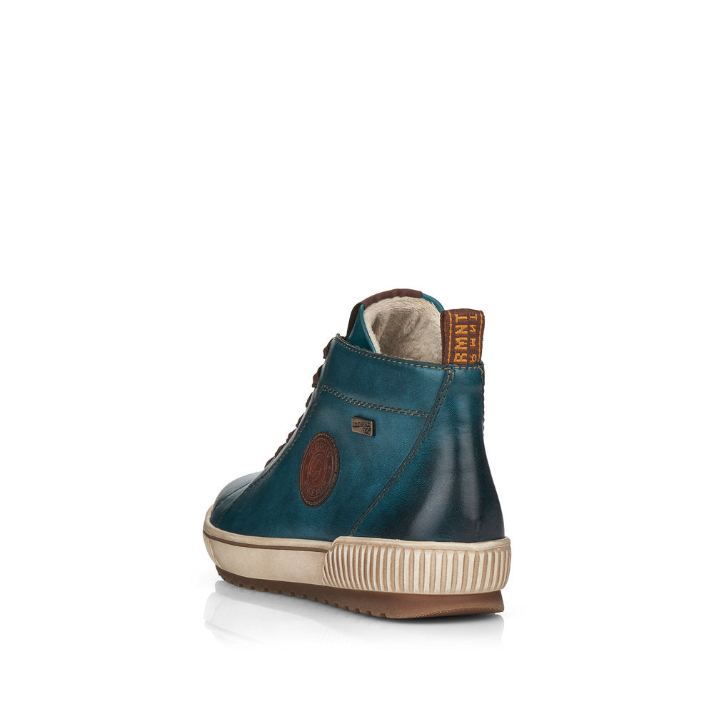 Remonte Leather Women's Short D0771 Ankle Boots - Blue mrJBV700
