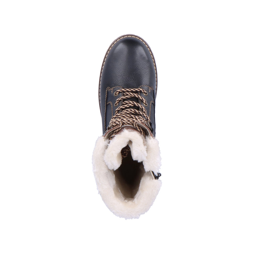 Remonte Leather Women's Mid Height D9379 Mid-Height Bootsflip Grip - Black Combination Yq6ztMXN