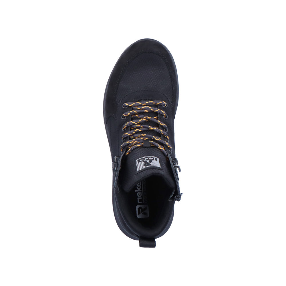 Rieker Evolution Synthetic Leather Men's U0170 Ankle Boots - Fiber Grip - Black 5eprF6fC