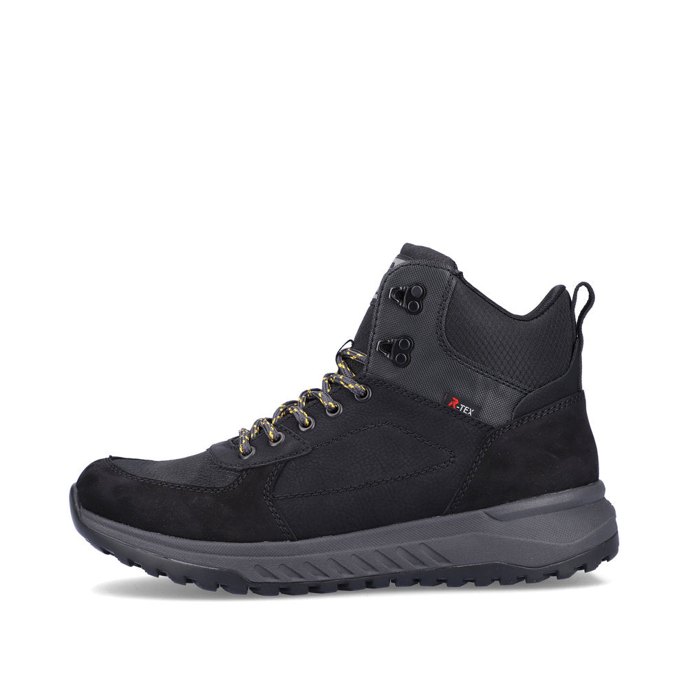 Rieker Evolution Synthetic Leather Men's U0170 Ankle Boots - Fiber Grip - Black 5eprF6fC