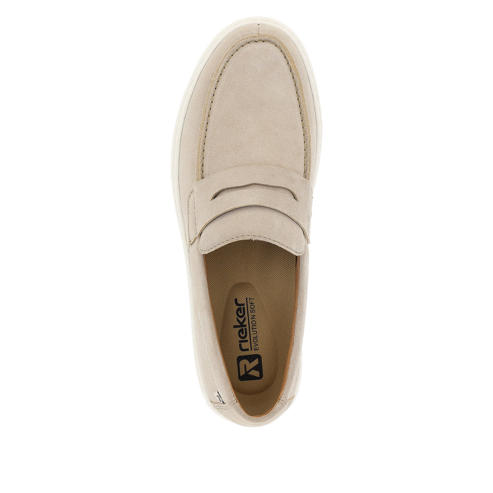 Rieker Evolution Men's Style U0703 Casual Slip-On - Beige vYxB7UGF