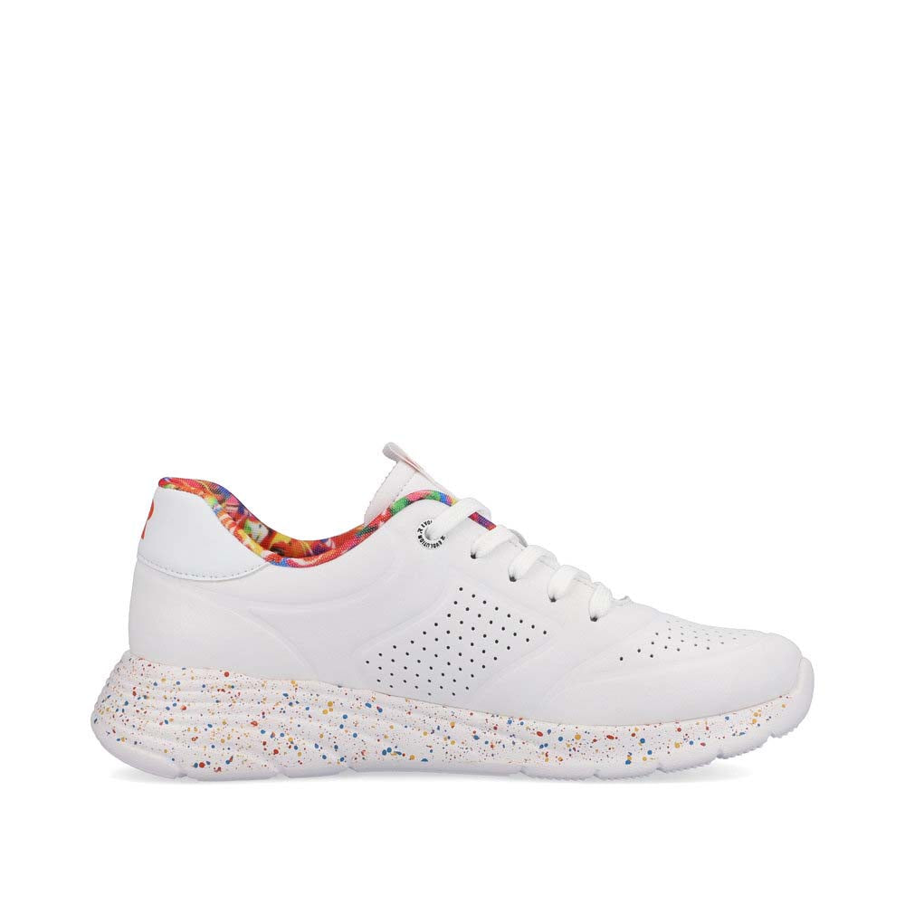 Rieker Evolution Women's Style W0402 Athletic Lace-Up - White ERICZU2D
