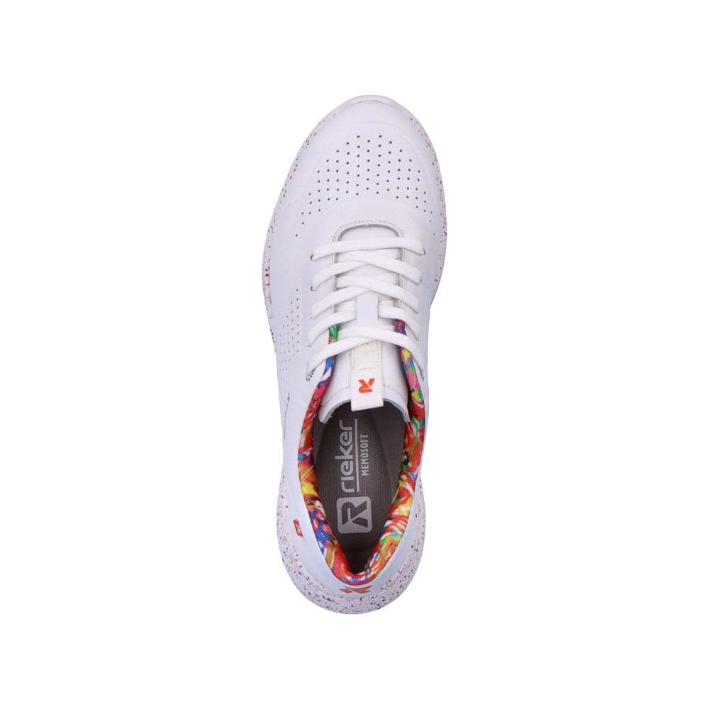 Rieker Evolution Women's Style W0402 Athletic Lace-Up - White ERICZU2D