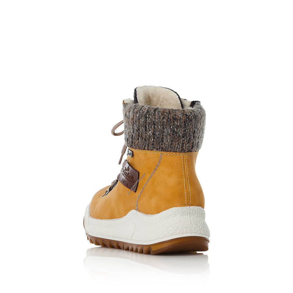 Rieker Synthetic Leather Women's Short Y4730 Ankle Boots - Yellow 33387TPt