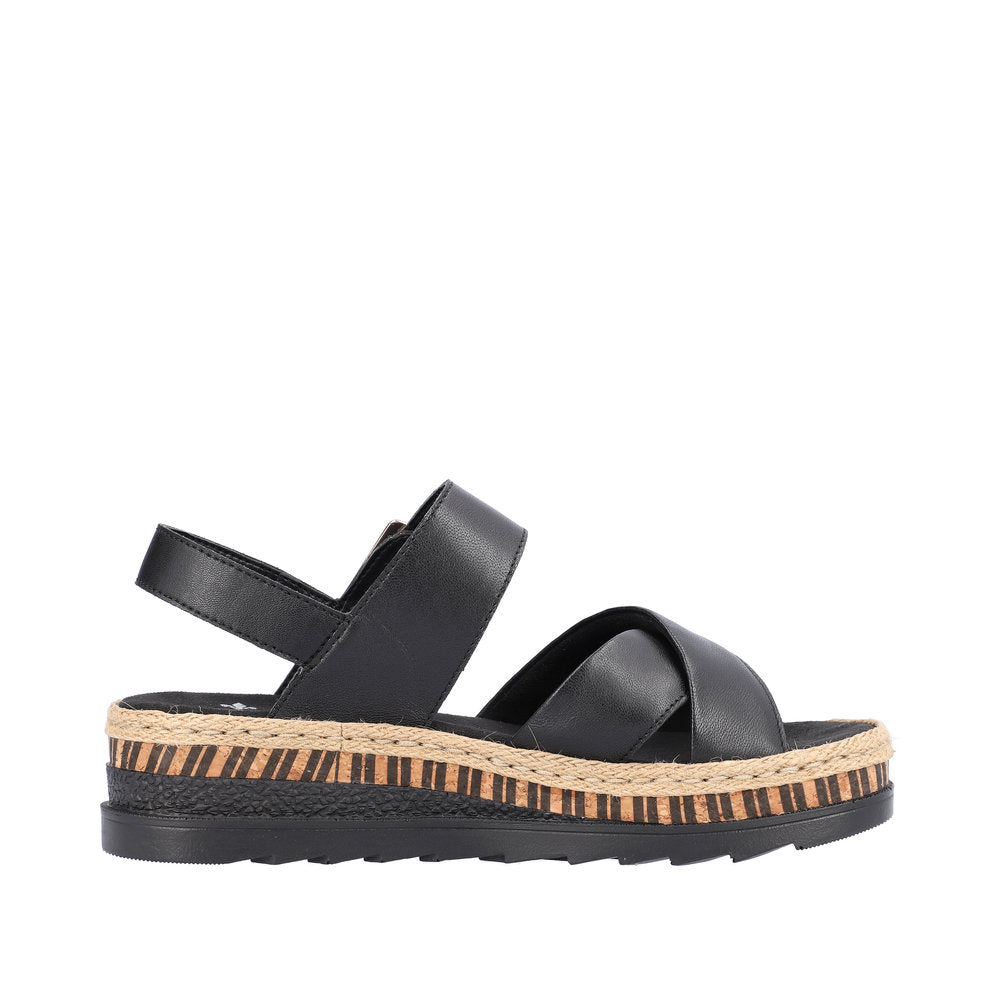 Rieker Women's Style V7951 Casual Sandal - Black y9fminlD