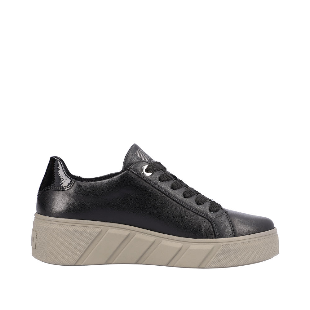 Rieker Evolution Leather Women's W0504 - Black Cpf2yiL5