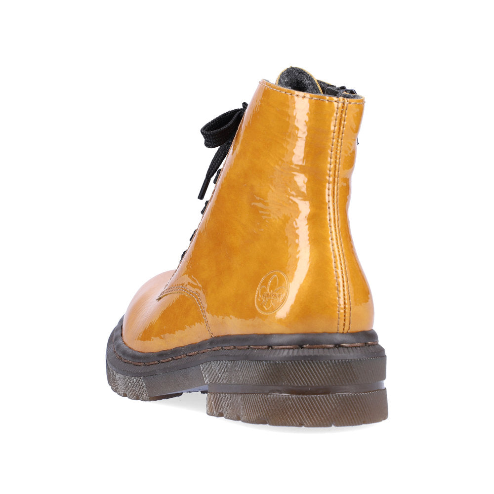 Rieker Synthetic Leather Women's Short 78240 Ankle Boots - Yellow 3tX1EXJR