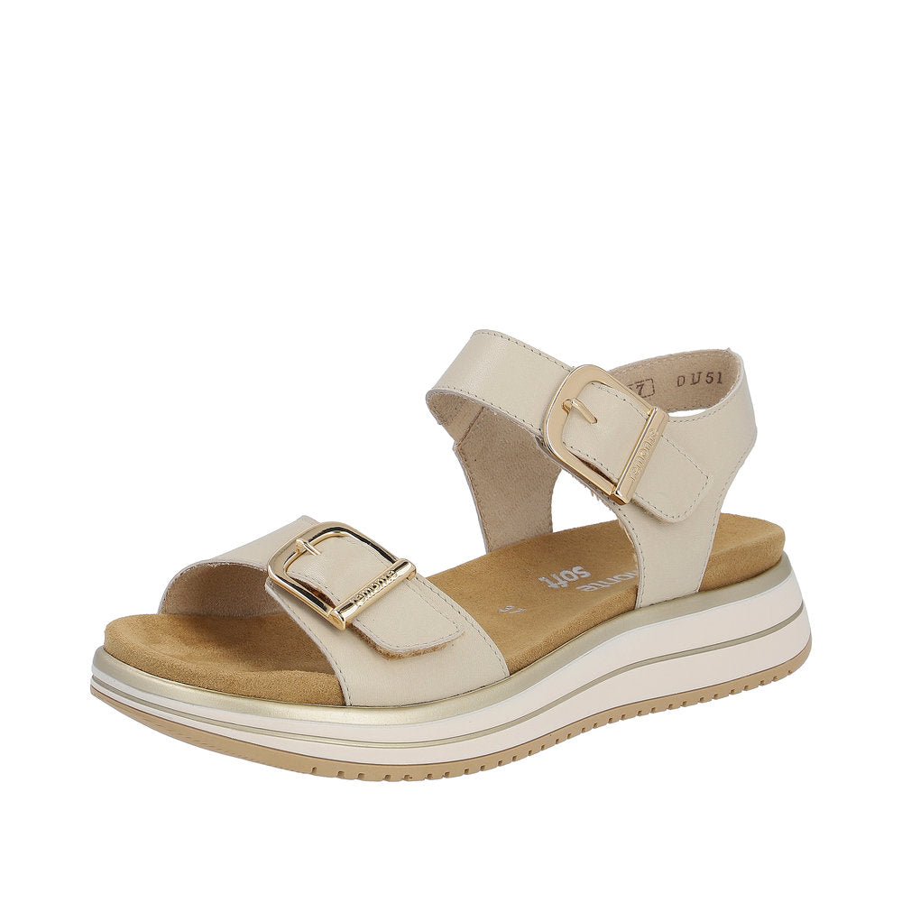 Remonte Women's Style D1J51 Casual Sandal - White