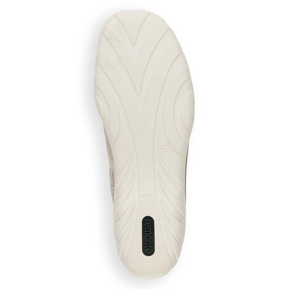 Remonte Women's Style R3403 Casual Lace-Up With Zip - Beige Combination BVJBWdj4