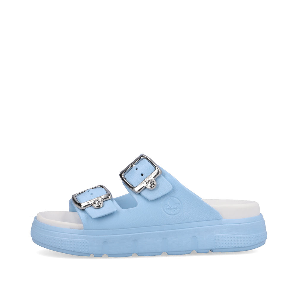 Rieker Women's Style P2180 Casual Mule - Blue UStianiU