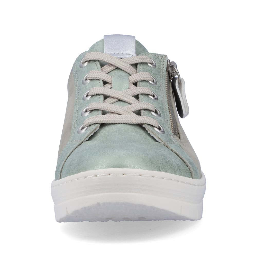 Remonte Women's Style D5821 Casual Lace-Up With Zip - Green Combination vS4cemb4