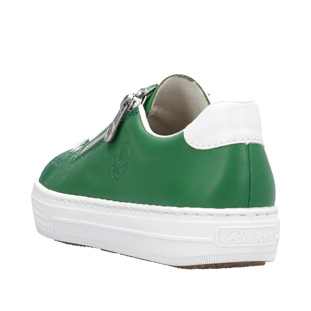 Rieker Women's Style L59L1 Athletic Lace-Up With Zip - Green 6CNJdpJb